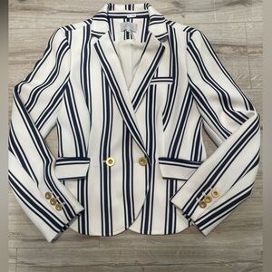 1.State Woman’s striped blazer gold buttons Sz S